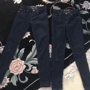 Two pairs of Express jeggings